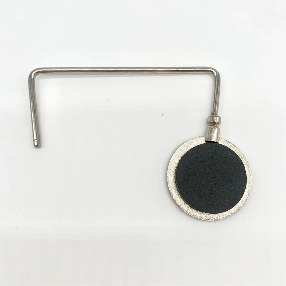 Vintage Floral Purse Table Hanger Hook Black Gold Silver Tone - Picture 3 of 3